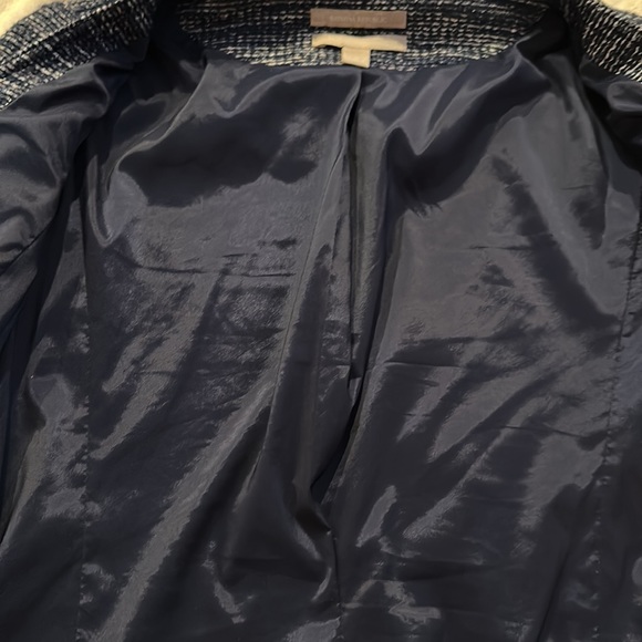 Banana Republic navy and white tweed jacket size 0 - Picture 8 of 11